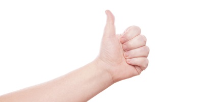 pouce en l'air - approbation - validation